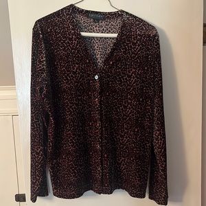 Karen Kane Leopard Print Sweater